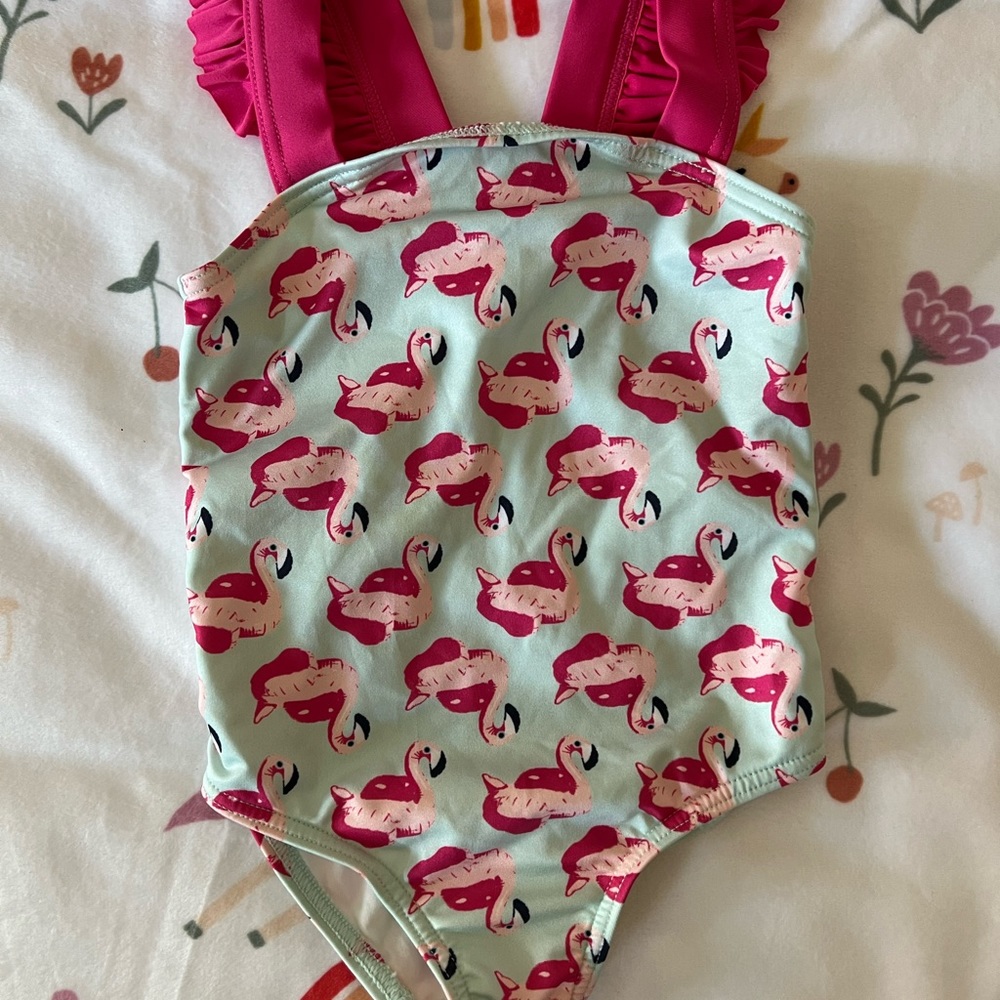 Harper Canyon One-piece Flamingo Swimsuit